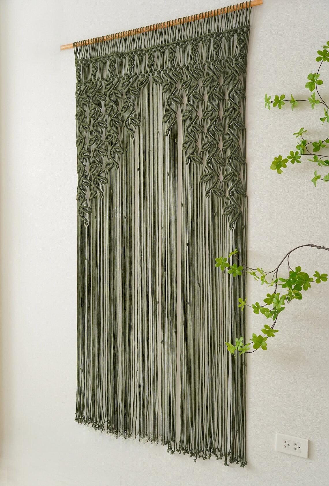 Serenity Knotwork Panels -  Macrame Curtains