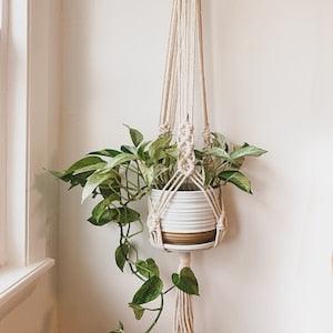 Macrame "Infinity" Plant Hanger - KnittsKnotts