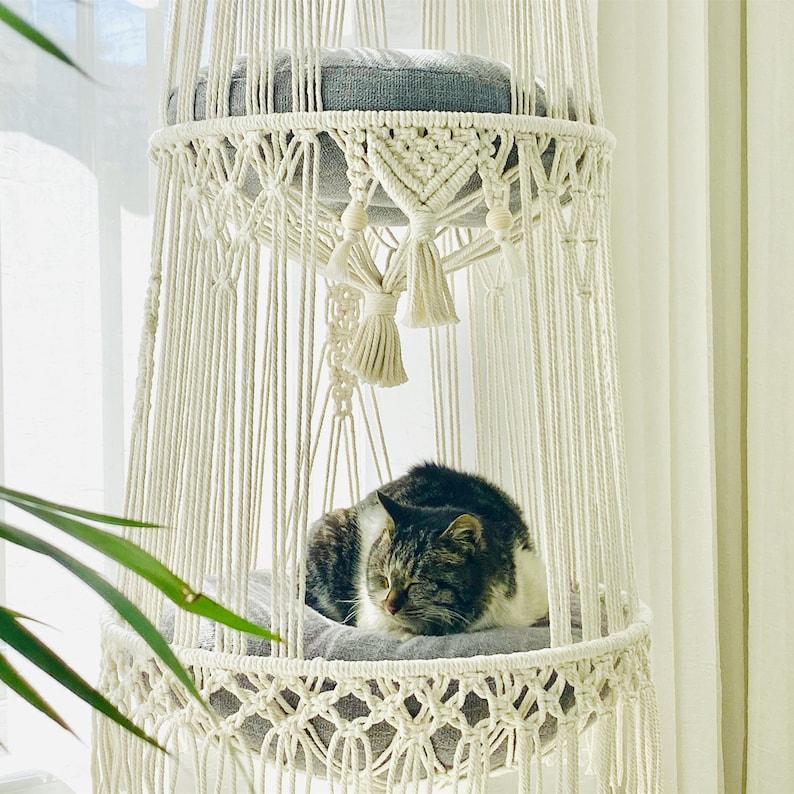 SwingPurr Sanctuaries - Two Tier Cat Swing - KnittsKnotts