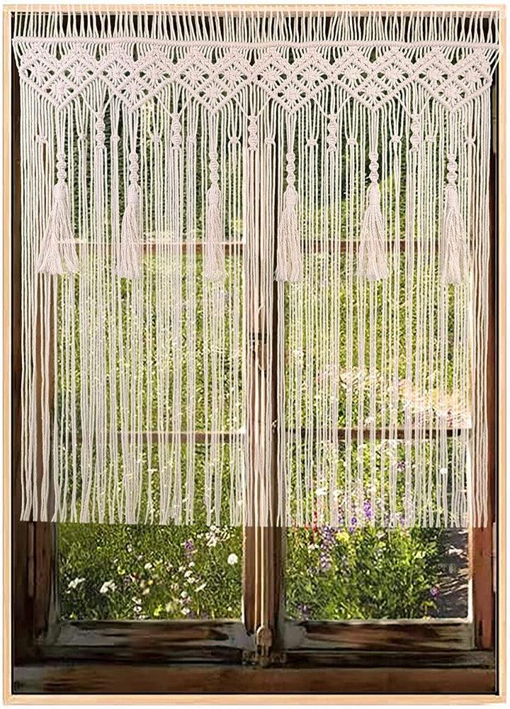 Nuptial Weaves- Macramé Door & Window Curtain - KnittsKnotts