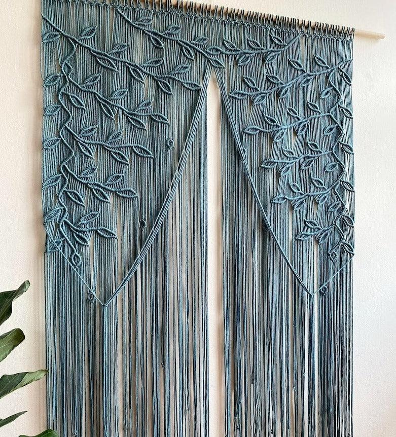 Vintage Vibes Curtain - Macramé Door Curtain - KnittsKnotts