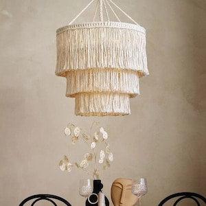 Boho Bliss Luminaire - Handmade Lamp Shade - KnittsKnotts