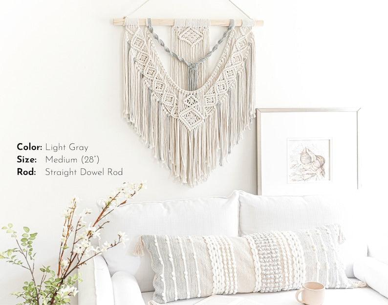 Earthy Enchantments - Woven Wall Hanging - KnittsKnotts