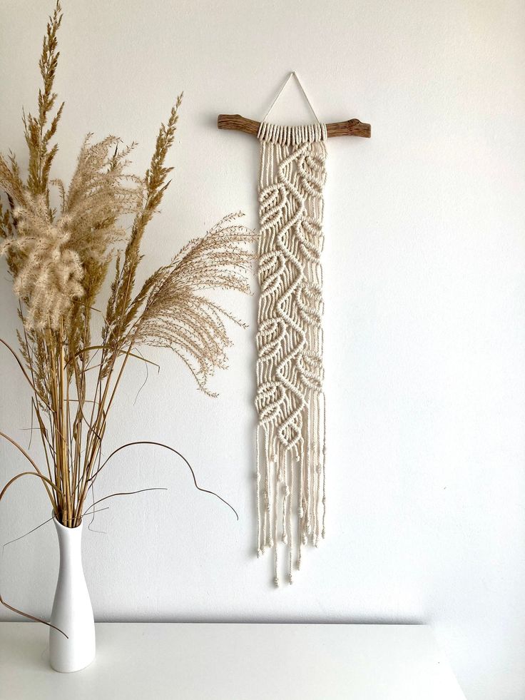 Zenith Knotwork - macrame vine and leaves wall hangings
