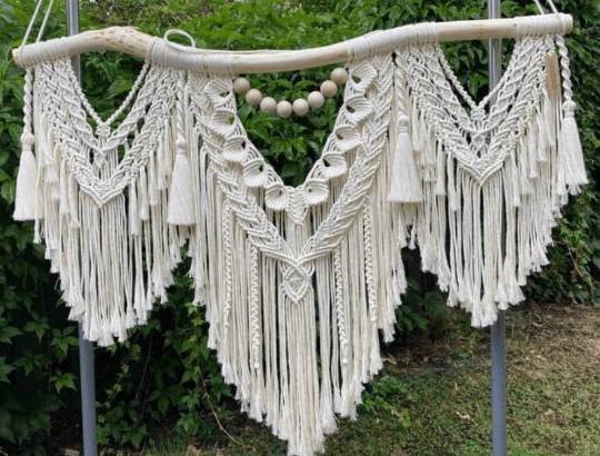 Delicate Drape - Macramé Tapestry Wall Hanging - KnittsKnotts
