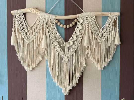 Delicate Drape - Macramé Tapestry Wall Hanging - KnittsKnotts