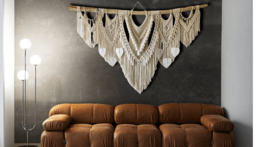 Radiant Reverie - Handmade Macramé Wall Hanging - KnittsKnotts