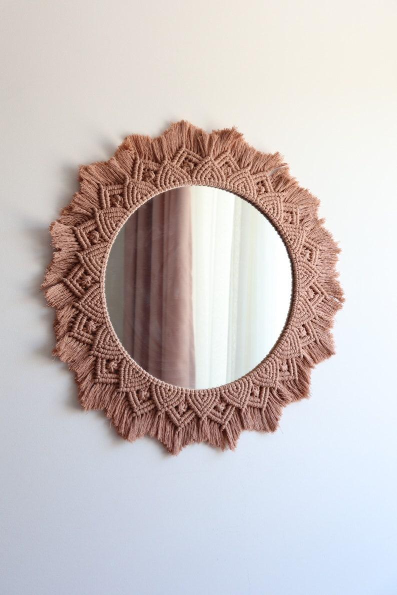 HandmadeHarmony Mirrors - Macrame Mandala Mirrors - KnittsKnotts