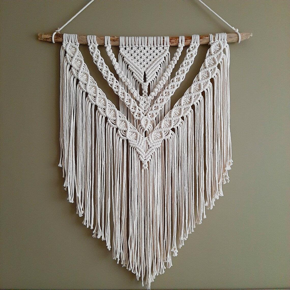 Cosmic Weave Wall Decor - Macrame Wall Hanging - KnittsKnotts
