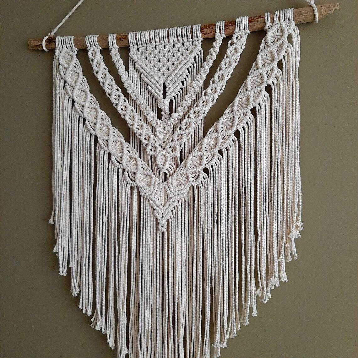 Cosmic Weave Wall Decor - Macrame Wall Hanging - KnittsKnotts