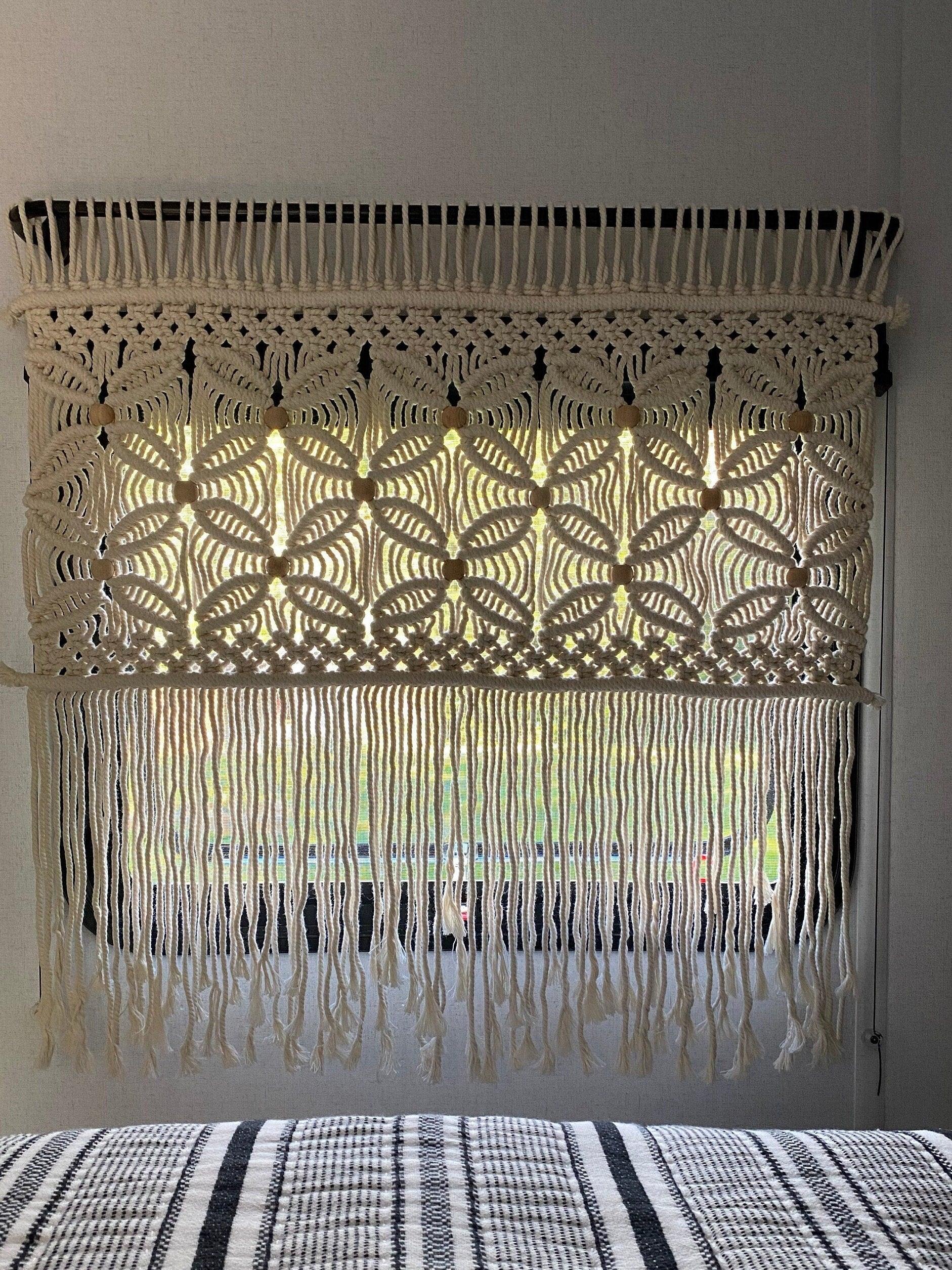 Bohemian Window Tassel - Macramé Window Tapestry